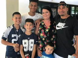 Kelly Sandoval and her family